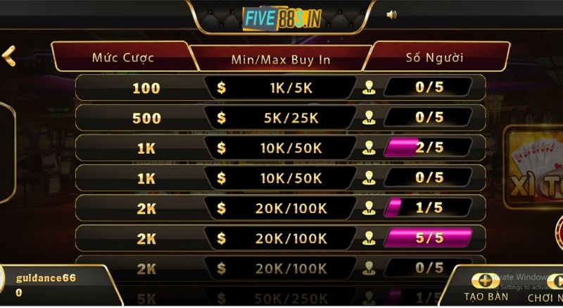 Cập Nhật Luật Chơi Xì Tố Chi Tiết Và Dễ Hiểu Cho Tân Binh 4 Hướng dẫn luật chơi xì tố cho anh em mới