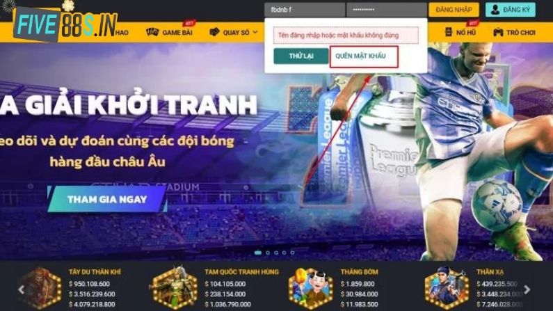 Quên Mật Khẩu Five88 - Hướng Dẫn Cách Xử Lý Nhanh Nhất 3 Lấy lại mật khẩu nhanh chóng nhờ hỗ trợ