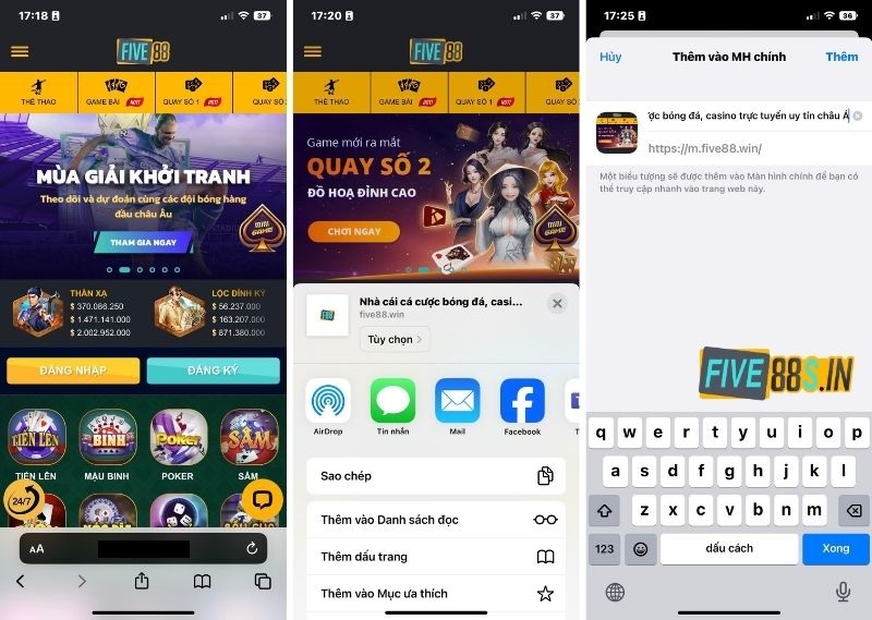 Tải App Five88 Về Điện Thoại - Trải Nghiệm Cá Cược Cực Tiện Lợi 2 Tải app Five88 trên iOS