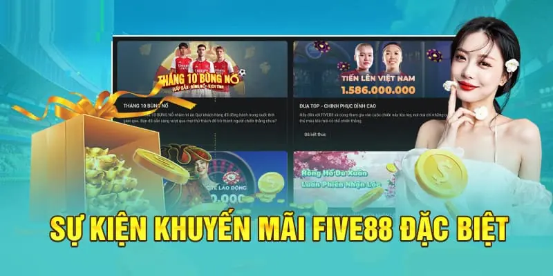 Nhà cái Five88 tri ân thành viên mới với nhiều phần quà có giá trị hấp dẫn Nhà cái Five88 tri ân thành viên mới với nhiều phần quà có giá trị hấp dẫn